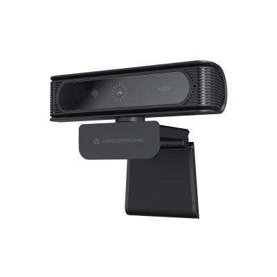 CONCEPTRONIC USB-A2.0 Webcam 80° 1080P/30Hz FullHD + Microphone B/W