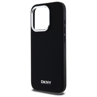 6. DKNY Plain Logo MagSafe iPhone 15 Pro Max Case - Black
