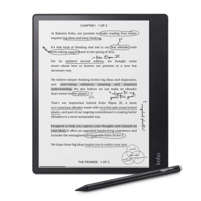 35. Kobo Elipsa 2E 10.3" 32GB Wi-Fi Black Ebook Reader