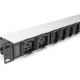 19. Digitus Power strip with aluminum profile, 10 sockets, 2 m power cord, IEC C20 plug