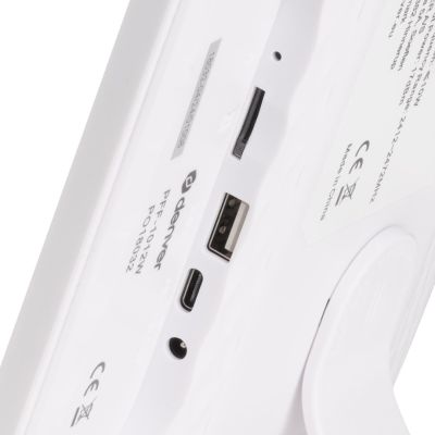 4. Denver PFF-1012 Digital Photo Frame White 25.6cm (10.1") Touchscreen Wi-Fi