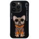 Nimmy Glasses Cool Dog Case for iPhone 15 Pro - Black