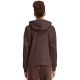 3. Women's adidas Essentials 3-Stripes Full-Zip Fleece Hoodie Brown KX0784