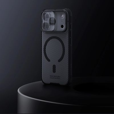 7. Nillkin CamShield Pro MagSafe Compatible Case for iPhone 17 Pro - Transparent Black