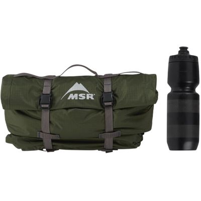 4. MSR Hubba Hubba Bikepack 1 person Green, Red, White Triangle Tent