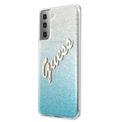 2. Guess GUHCS21MPCUGLSBL S21+ G996 blue/blue hardcase Glitter Gradient Script