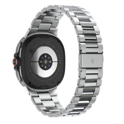 6. Spigen Modern Fit Band for Samsung Galaxy Watch 40/44/46 mm - Silver