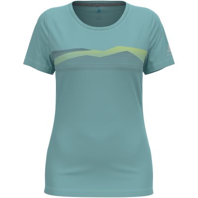 2. ODLO F-Dry Ridgeline Women's Crew Neck Short-Sleeve T-Shirt, blue