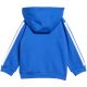 3. adidas Essentials Tiberio 3 Stripes Fleece Tracksuit for Kids Blue KC6004