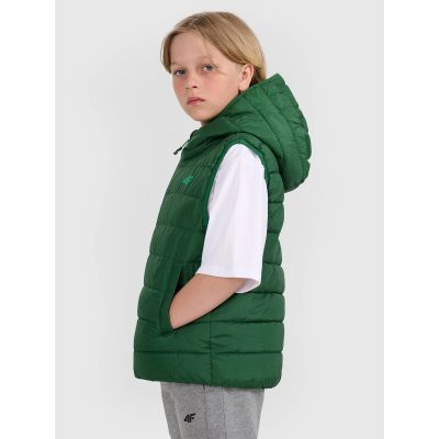 3. Boy's down vest with synthetic filling 4F 4FJRAW25TVJAM324-41S