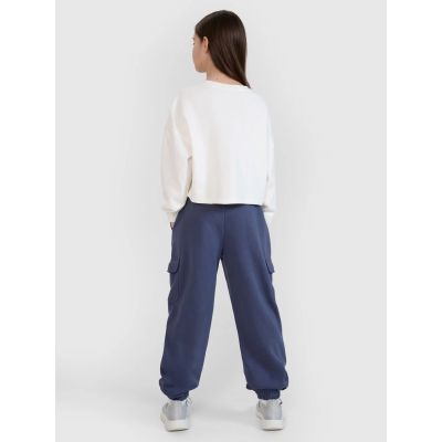 4. Girls' jogger sweatpants 4F 4FJWSS25TTROF1135-22S