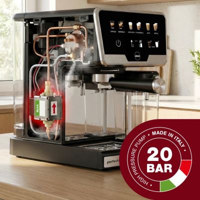 29. ELDOM PRESSURE ESPRESSO MACHINE ECK1 1300W 20 BAR, MILK TANK, 6 AUTOMATIC PROGRAMS, 2 MANUAL PROGRAMS
