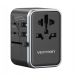 2. Vention 65W GaN Universal Travel Adapter with Charger 2x USB-A 2x USB-C Black