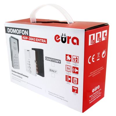8. EURA ADP-38A3 ENTRA intercom, (white)
