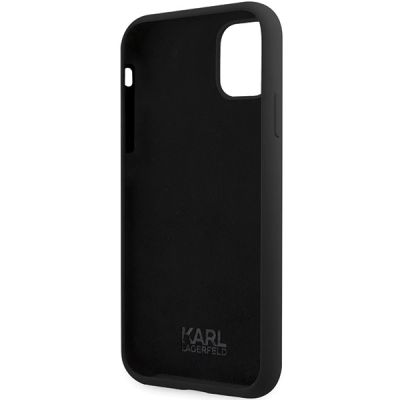 7. Karl Lagerfeld KLHCN61SKSVGK iPhone 11 / Xr 6.1" black/black hardcase Silicone Signature