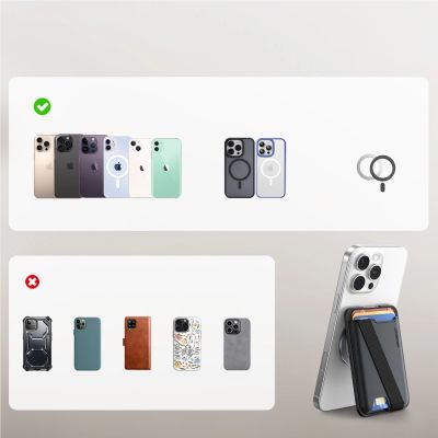 8. Joyroom JR-ZS432 Magnetic Wallet Compatible with MagSafe - Black