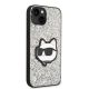 4. Karl Lagerfeld KLHCP14MG2CPS iPhone 14 Plus 6.7" silver/silver hardcase Glitter Choupette Patch