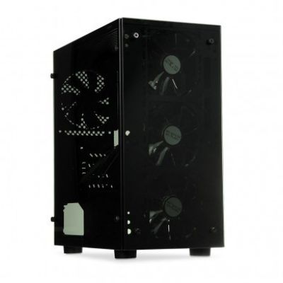 14. IBOX MINI TOWER PASSION V4 GAMING OPV4 case (Micro ATX; black)