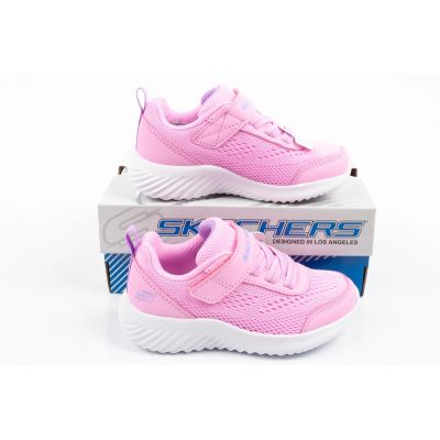 8. Skechers Bounder Pink Velcro Baby Sports Shoes