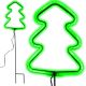 9. NEON CHRISTMAS TREE GREEN 87 LED BATTERY-OPERATED 16x91CM LUCA