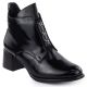 8. Black patent ankle boots for women with bows and block heel M.Daszyński 2481