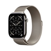 Apple Watch Series 11 Cellular 46mm Natural Titanium Case with Natural Mesh Strap - M/L
