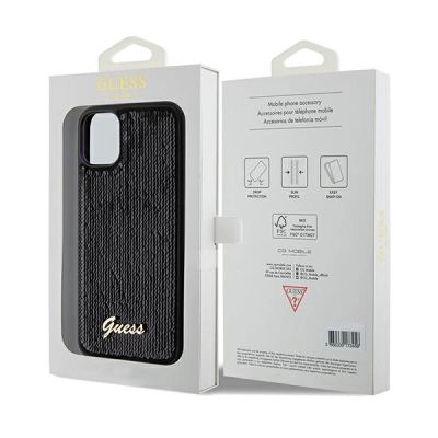 8. Guess Sequin Script Metal case for iPhone 11 / Xr - black