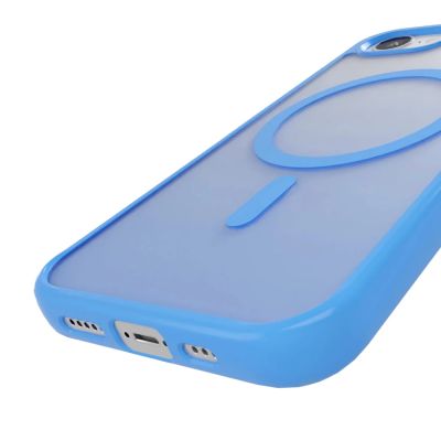 4. Puro Gradient MagSafe Silicone Case for iPhone 16e/17e - Blue