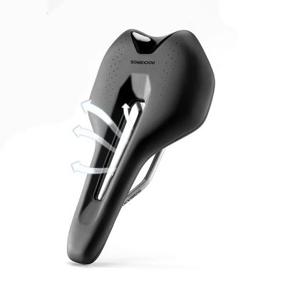 4. Rockbros RK145 Sports Anatomic Bicycle Saddle - Black
