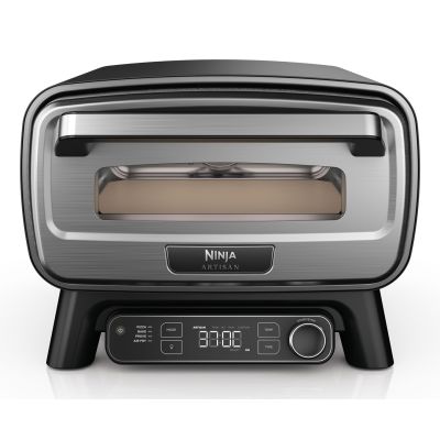 3. Ninja Artisan MO201EU Outdoor Electric Pizza Oven and Air Fryer Gray/Stainless Steel, 1760W, for pizzas up to approx. 30cm in diameter