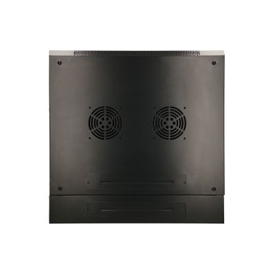5. Extralink 6U 600x600 AZH Black wall-mounted rack cabinet, two-section
