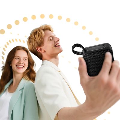 7. QCY SP2 IP67 Bluetooth Speaker with RGB Backlight and Stereo Mode - Black