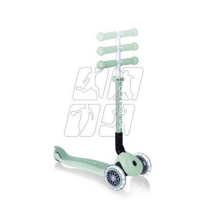 11. 3-wheel scooter Globber Foldable Lights ECOlogic Pistachio Jr 692-505