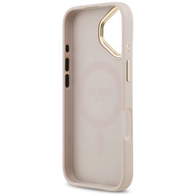 7. Guess Peony Hot Stamp MagSafe iPhone 17 Case - Pink