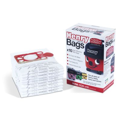 Numatic NVM 1CH bags, HEPA-FLO 9L, Henry Hetty Harry (10 bags)