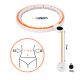 16. HHM21 HULA HOP WHITE/ORANGE WITH MAGNETS, TPE PROTECTION AND WEIGHT + HMS COUNTER