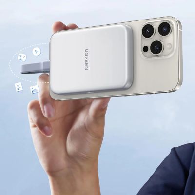 8. Ugreen M.2 NVMe SSD Magnetic Case - White