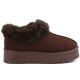 6. Women's brown Big Star fur platform snow boots UU274203