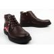 7. Lee Cooper men's shoes elegant brown leather insulated ankle boots