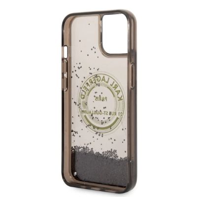 7. Karl Lagerfeld Liquid Glitter RSG case for iPhone 14 - black