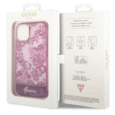 8. Guess GUHCP14MHGPLHF iPhone 14 Plus 6.7" fuchsia/fuschia hardcase Porcelain Collection