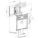 8. TV wall mount 43"-50"/35kg 1TFT 4Gelenke pull-down black