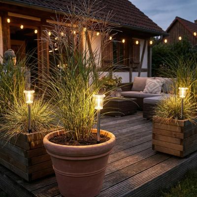 5. CRYSTAL INOX SOLAR LIGHT 5.5x33CM