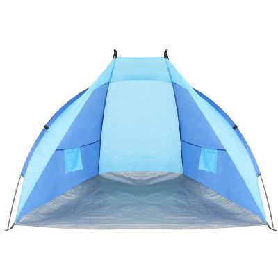 8. BEACH SHELTER SUN TENT 200x120x120cm BLUE-NAVY BLUE ENERO CAMP