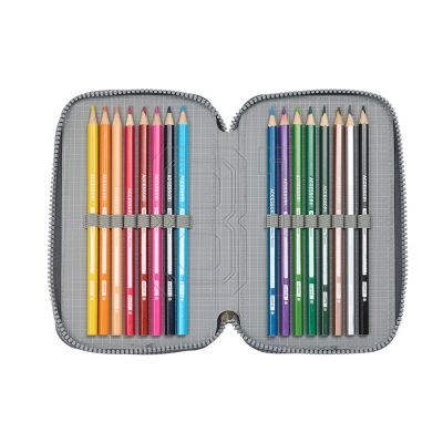 5. Real Madrid double filled pencil case with accessories 28 pcs 412554854