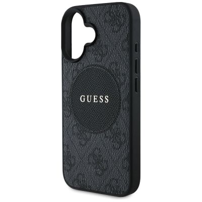 6. Guess 4G Circle Classic Logo MagSafe case for iPhone 16 - black