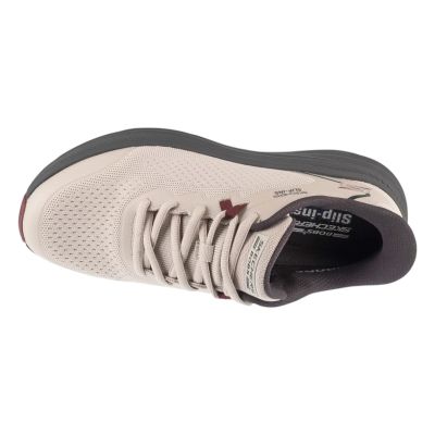 3. Skechers Slip-Ins: Bobs Sport Skillz 118431-NTGY Beige, Size 41