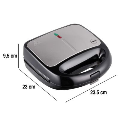 9. ELDOM MULTIFUNCTIONAL SANDWICH MAKER 5 IN 1 ST250 850W INTERCHANGEABLE PLATES: SANDWICH, GRILL, WAFFLES, NUTS, MINI DONUTS