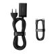 9. Baseus GaN3 Pro fast charger GaN 2 x USB Type C / 2 x USB 65W PD, QC4.0+, AFC, PPS + cable USB Type C - USB Type C 1m black (CCGP040101)