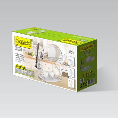 4. 53 cm Dish Drainer MR-1025-53 SILVER MAESTRO